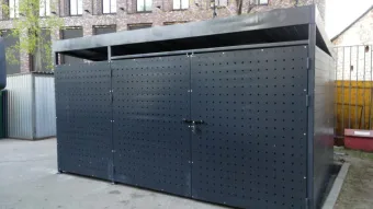 Перфорированная контейнерная площадка ТБО 3 метра